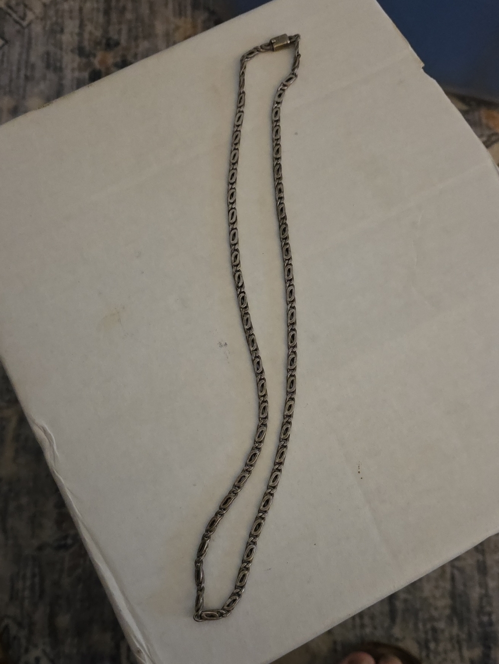 Taxico hallmark Mexican silver necklace.